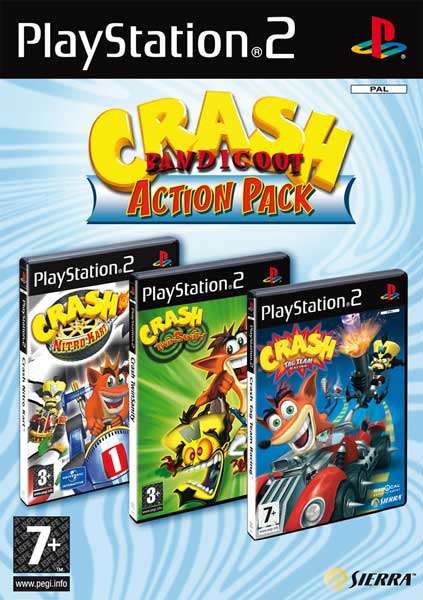 PS2 CRASH BANDICOOT ACTION PACK BUNDLE / BID TO WIN
