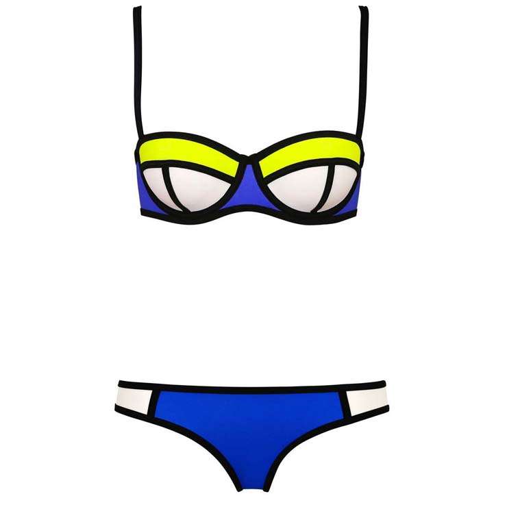 Sexy Royalblue Push Up Padded Bikini Set