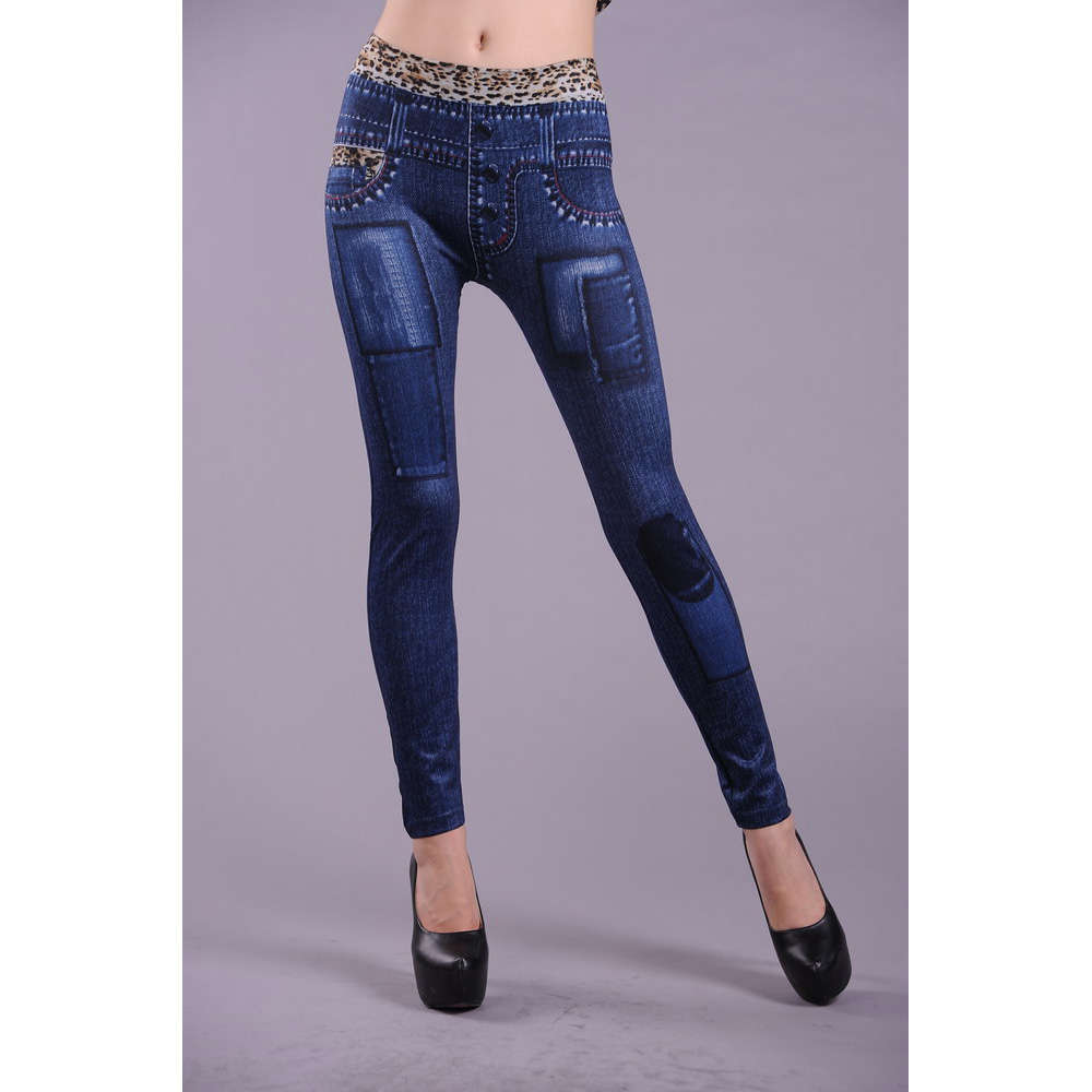 Thicker Blue in Denim Leggings