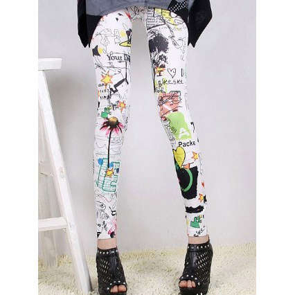 Graffiti Pattern Leggings