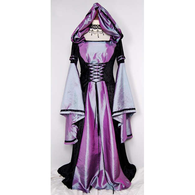 Purple Hooded Robe Costume