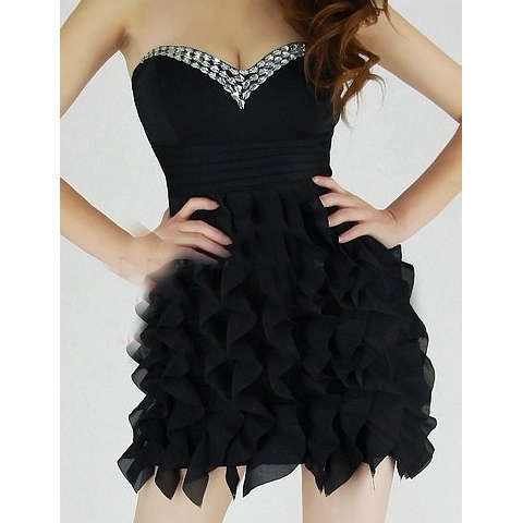 Sexy Club Dancing Ruffle Dress