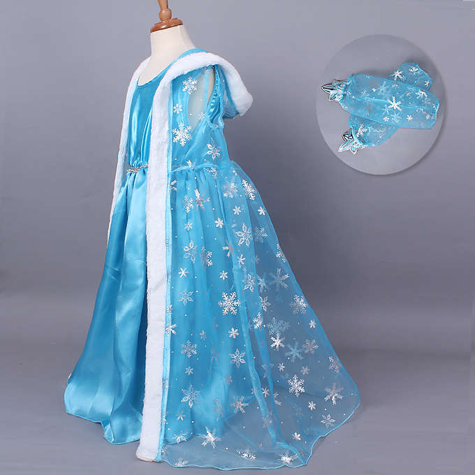 Fairy Blue Frozen Elsa Cape Costume