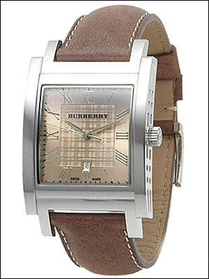 ***R4999*** Burberry BU1553 Mens Heritage Brown Strap Designer Watch [Swiss Made]