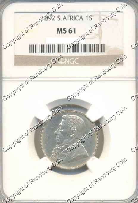 *#* 1892 ONE SHILLING NGC SLABBED MS 61 *#*