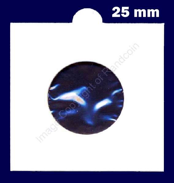 *#* 25mm SELF-ADHESIVE COIN HOLDERS (Hartberger) Box of 25 Holders *#*