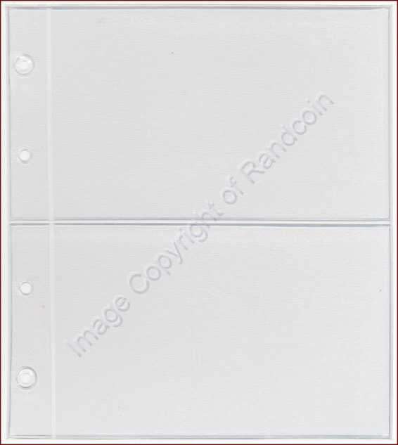 *#* Universal Coin Album A5 - Extra Pages. 2 Pocket Page *#*