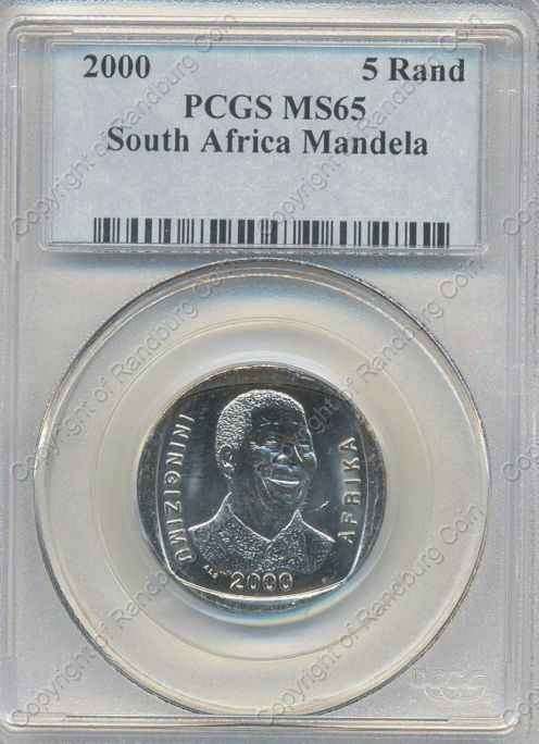 *#* 2000 UNC R5 Mandela MS65 Slabbed *#*