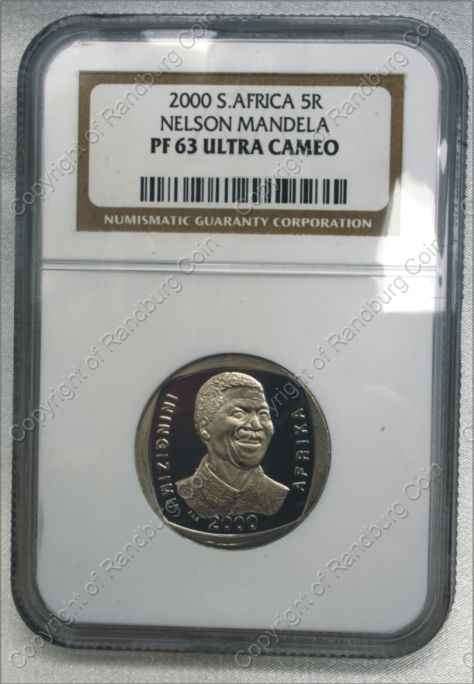 *#* 2000 Proof R5 Mandela PF 63 Slabbed *#*