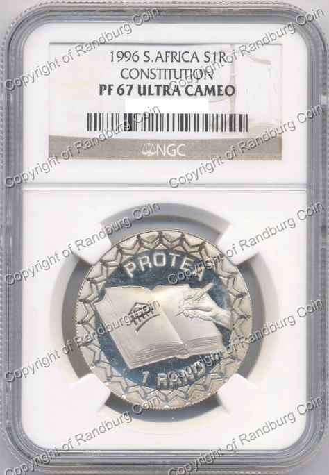*#* 1996 NGC SLABBED CONSTITUTION R1 SILVER PF 67 ULTRA CAMEO *#*