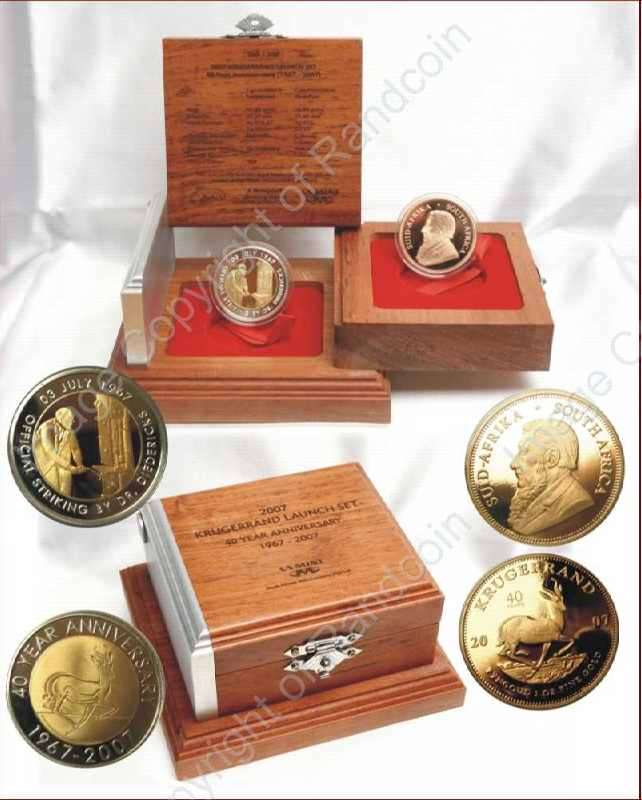 ### 2007 Krugerrand 40th Anniversary Proof 1oz Launch Set    ###