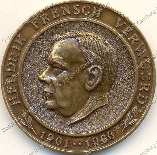 *#* Bronze Medallion with HF Verwoerd and JG Strydom on either side *#*
