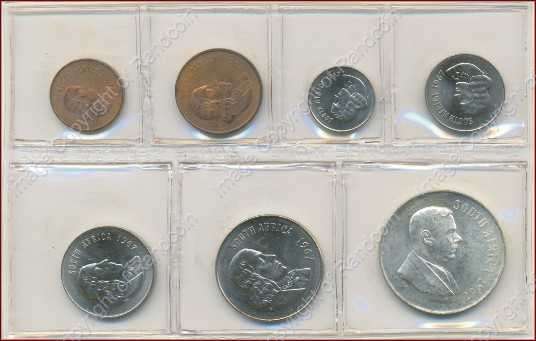 *#* 1967 ENG SA Mint issued UNC set WITH Silver R1 !!! _Mintage 20 000*#*