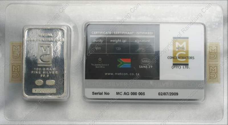 *#* Bullion!!!!!!!!!!!!!!!!!!!!! SA Silver Bar 100gram *#*