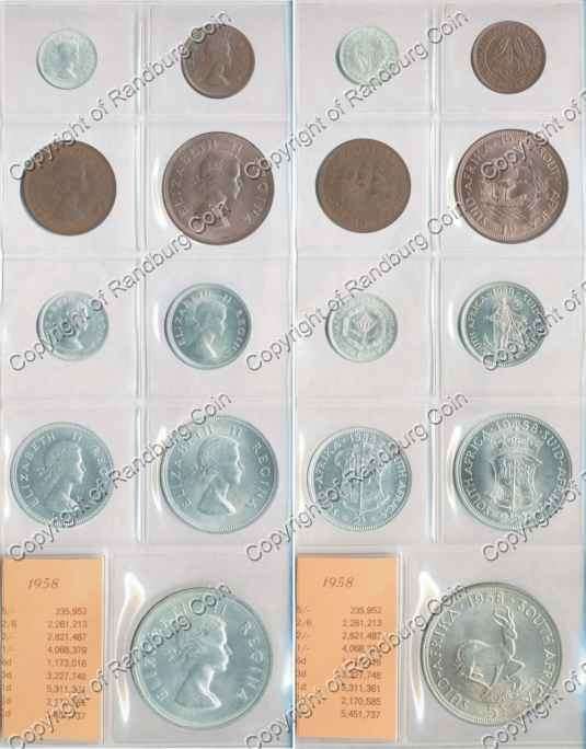 *#* 1958 SA Union Coins - as per images *#*
