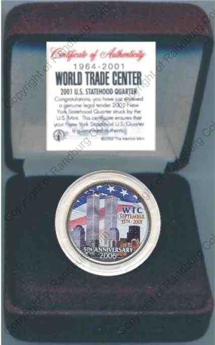 *#* USA WORLD TRADE CENTER 5th ANNIVERSARY STATEHOOD QUARTER *#*