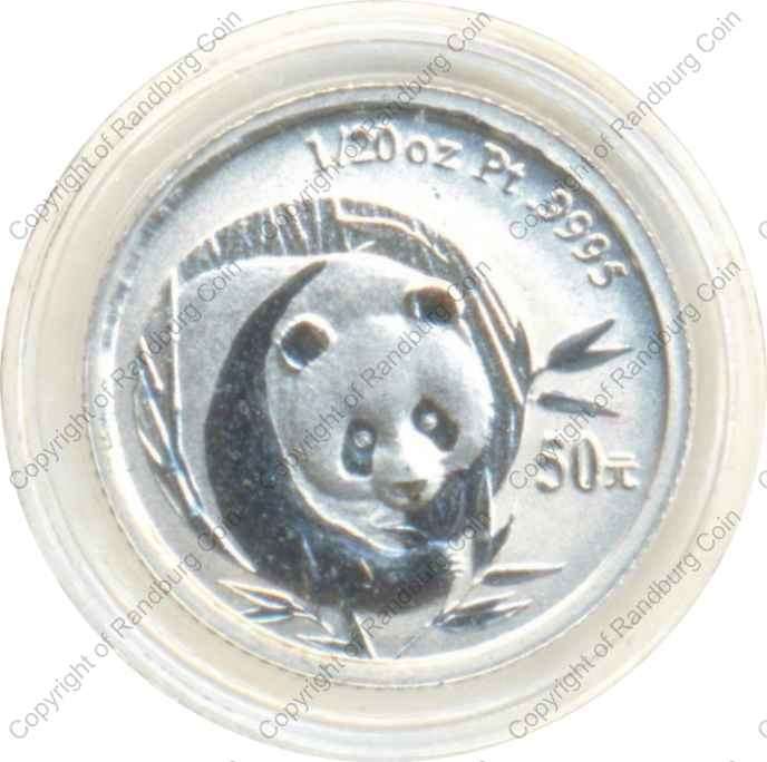 *#* 2003 Chinese Panda Twentieth oz Platinum Coin Case plus Certificate *#*
