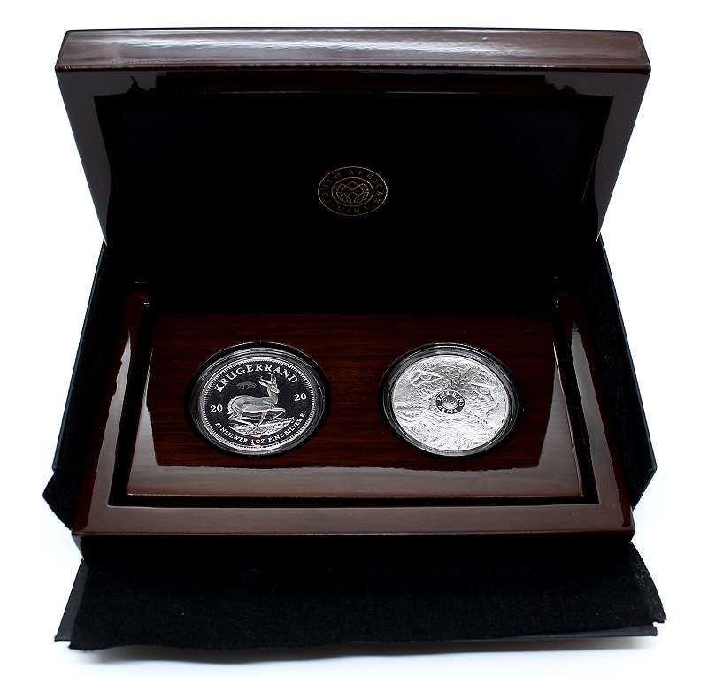 *#* 2020 1oz Silver Krugerrand Leopard Privy Mark and 1oz Silver Leopard Combo Set *#*