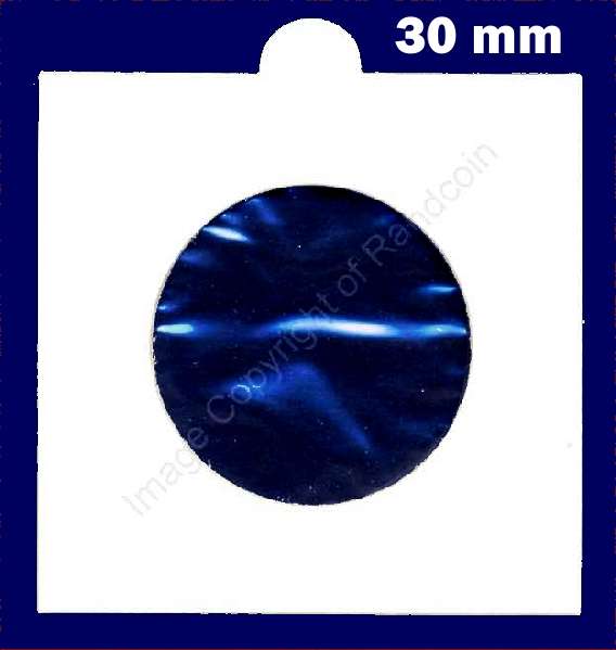 *#* 30mm SELF-ADHESIVE COIN HOLDERS Hartberger Box of 25 Holders *#*