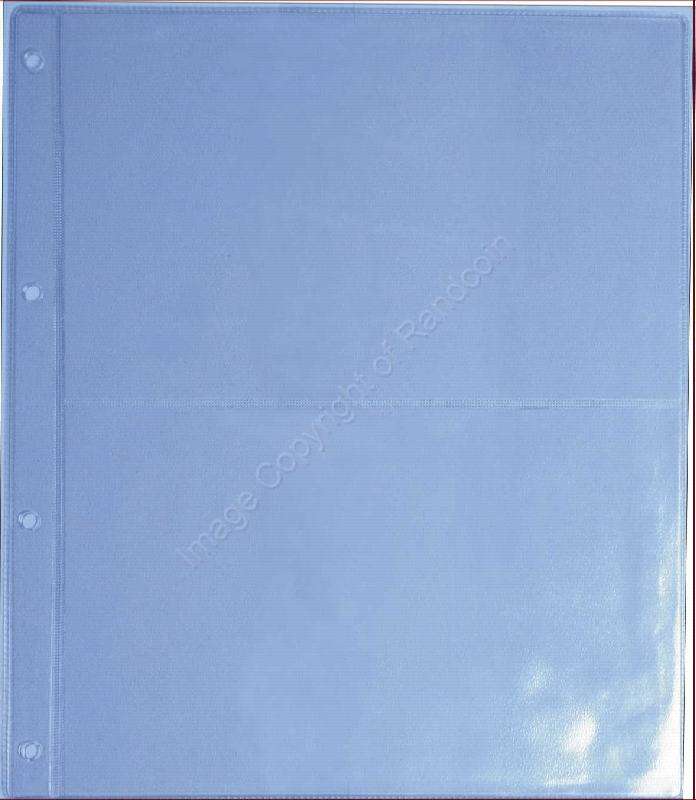 *#* A4 - Universal Banknote Album - Extra Pages. 2 Pocket Page *#*