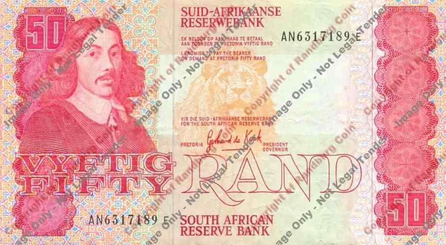 *#* GPC De Kock 3rd Issue - Fifty Rand Note - VF *#*
