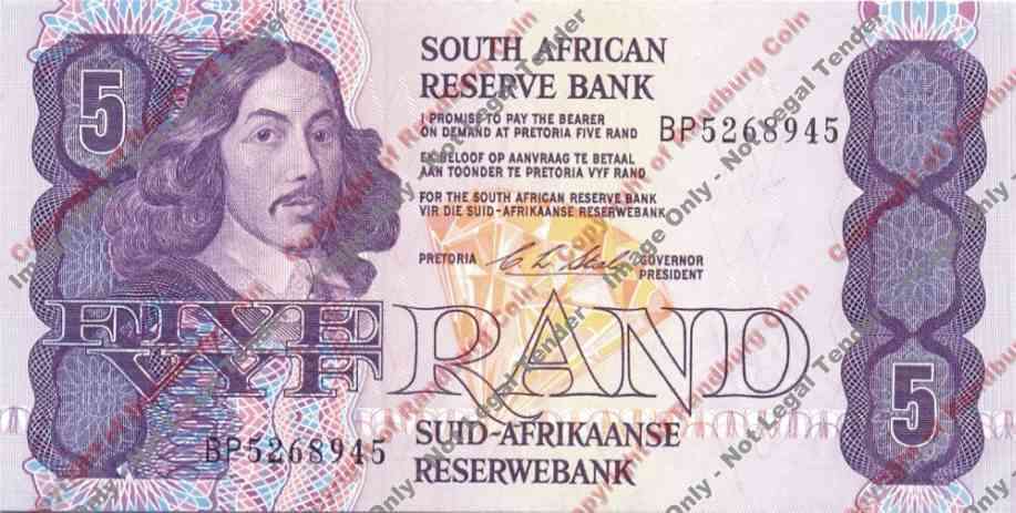 *#* CL Stals 1st Issue - Five Rand Note AU *#*