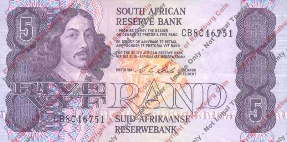 *#* CL Stals 1st Issue - Five Rand Note - VF *#*