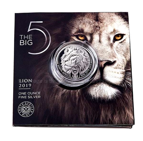 *#* 2019 1oz R5 Fine Silver Lion Brilliant Uncirculated Big Five Series I *#*