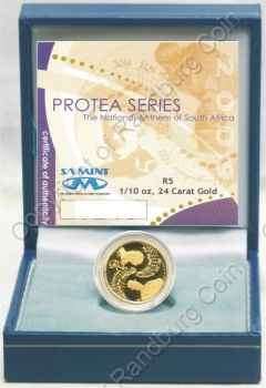 *#* 2009 One Tenth oz Gold Protea National Anthem Mintage 431 *#*