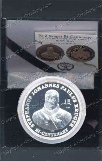 2025 GRC Bi-Centenary Birth of Paul Kruger Silver 1oz Medallion