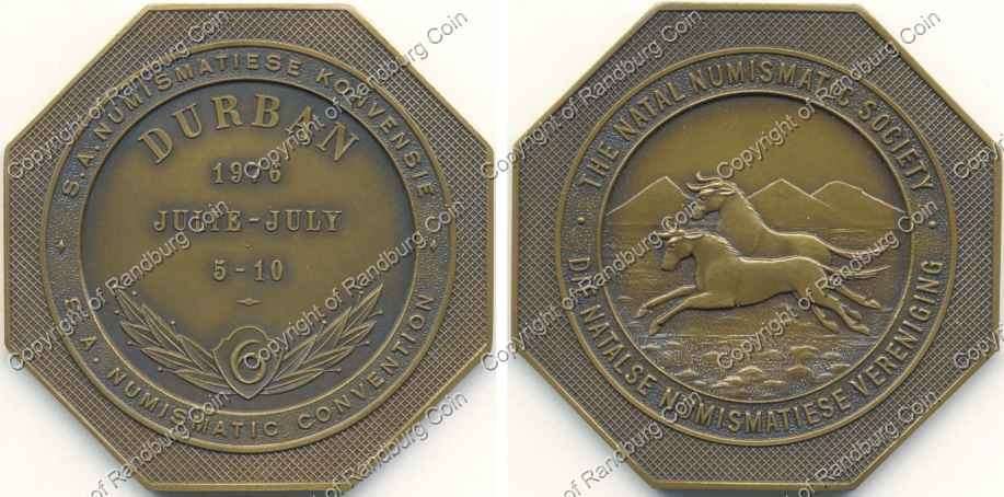 *#* Copper 1976 S.A. Numismatics Society 6th Convention Medallion *#*