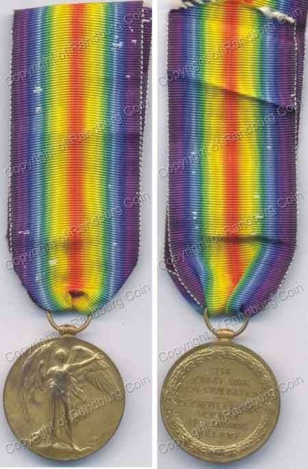 *#* WW1 - 1914-1919 Allied Victory War Medal - 2/Lt S.E.O. Shepherd *#*