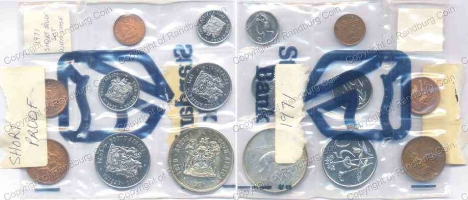 *#* 1971 SA Proof Set in a Sealed Bank Bag Mintage 5000 !!! *#*