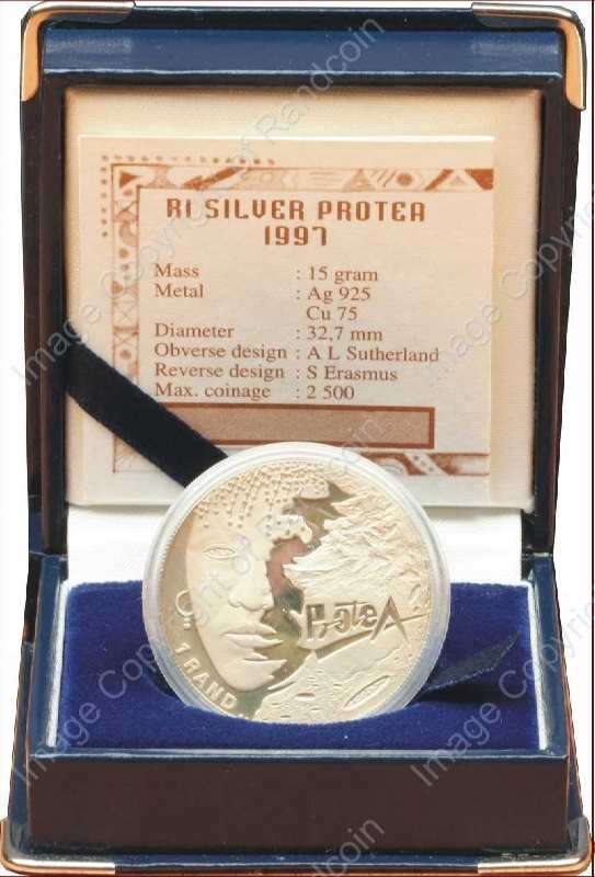 *#* 1997 Silver SA R1 Proof Women of South Africa Mintage 2 329 *#*