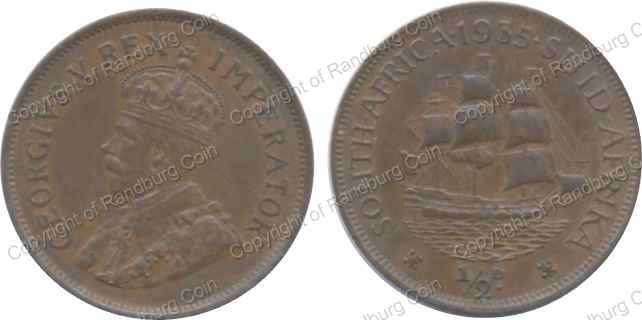 *#* 1935 SA HALF PENNY *#*