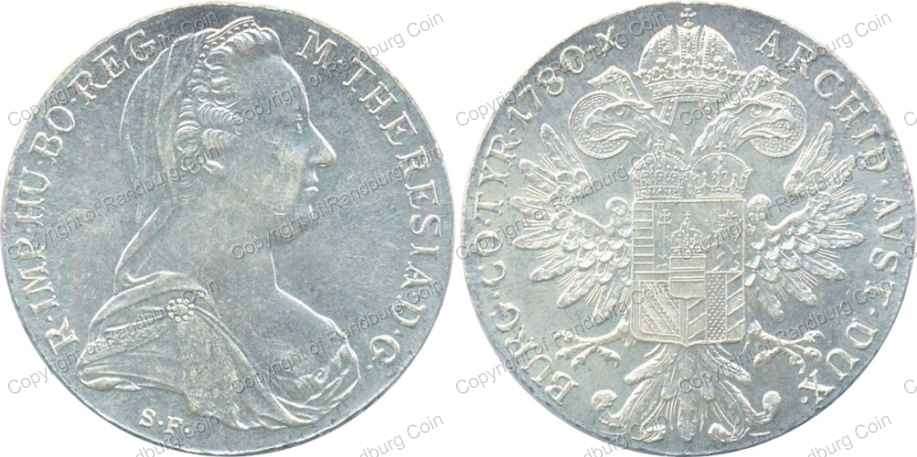 *#* Austria 1780 Silver Maria Theresa Thaler - Restrike - nice looking coin *#*