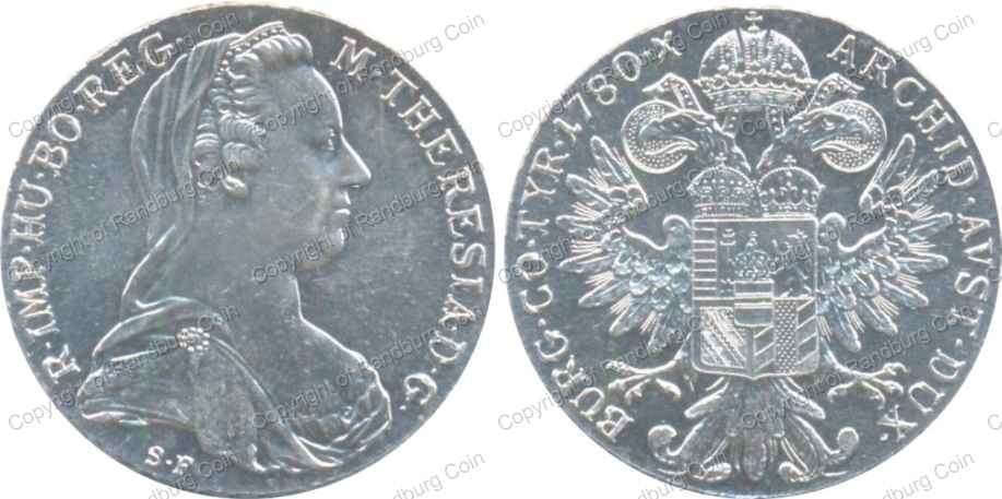 *#* Austria 1780 Silver Maria Theresa Thaler - Restrike - nice looking coin *#*