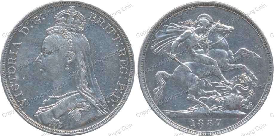 *#* Great Britain 1887 Silver Crown *#*