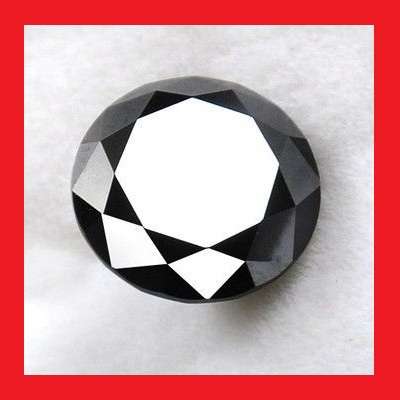 CERTIFIED NATURAL DIAMOND - JET BLACK ROUND BRILLIANT FACET - 1.370cts {RRP R29553,00}