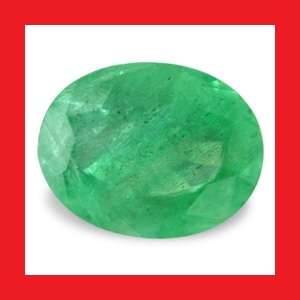 EMERALD (NATURAL BRAZIL) - RICH GREEN OVAL FACET - 0.35cts