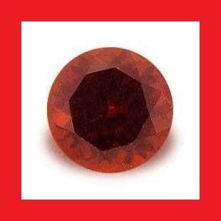 GARNET - TOP RED ORANGE ROUND FACET - 0.405cts
