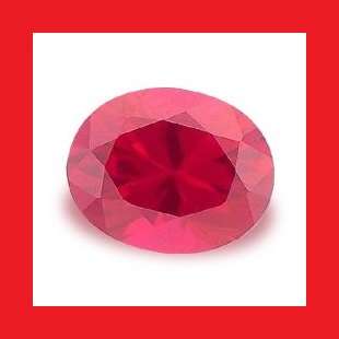 RUBY - DEEP PINK OVAL FACET - 1.41cts