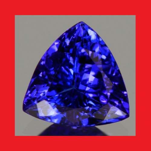 TANZANITE SIMULANT - DEEP BLUE TRILLIANT FACET - 2.06cts