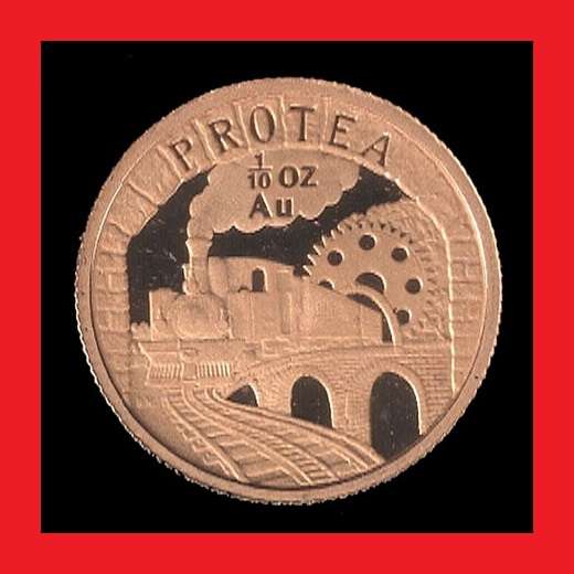 1995 SPOORNET 100 1/10oz PROOF GOLD