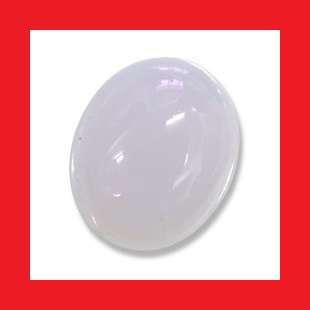 CHALCEDONY - BRIGHT LAVENDER OVAL CABOCHON - 5.405cts