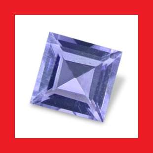 IOLITE - NICE BLUE VIOLET SQUARE FACET - 0.05cts