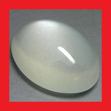 MOONSTONE (NATURAL) - AAA WHITE OVAL CABOCHON - 6.675cts