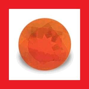 NATURAL CHERRY OPAL - TOP ORANGY RED ROUND CUT - 0.120cts