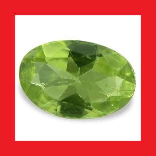 PERIDOT - NICE GREEN OVAL CUT - 1.02cts