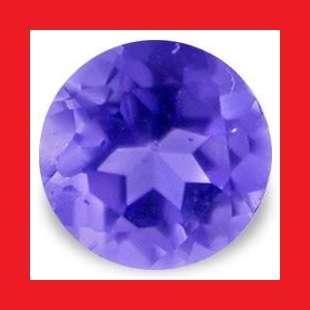 TANZANITE - 20 x VIOLET BLUE CLEAN ROUND FACET - WEIGHT 1.12cts